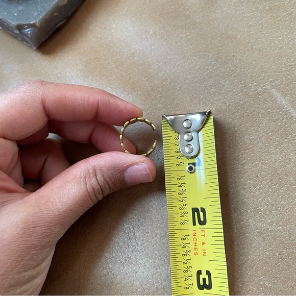 Brass 🍃 leaf ear cuff 👂gold layer stack jewelry earrings - Picture 5 of 5